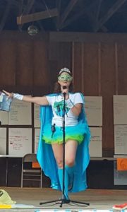 Superhero-in-Chief LaDawn Wolfe is on stage and making it happen!
